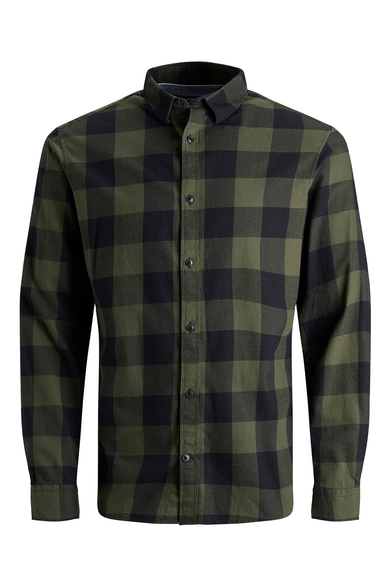 Jack & Jones Camisa regular fit a cuadros verde