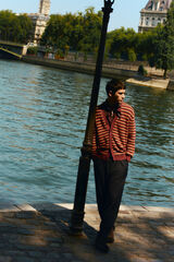 Springfield Pantalón recto con pinzas y corte ancho. gris