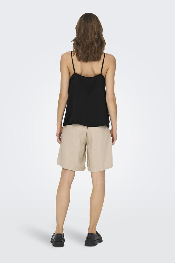 Only Top lencero ribeteado. negro