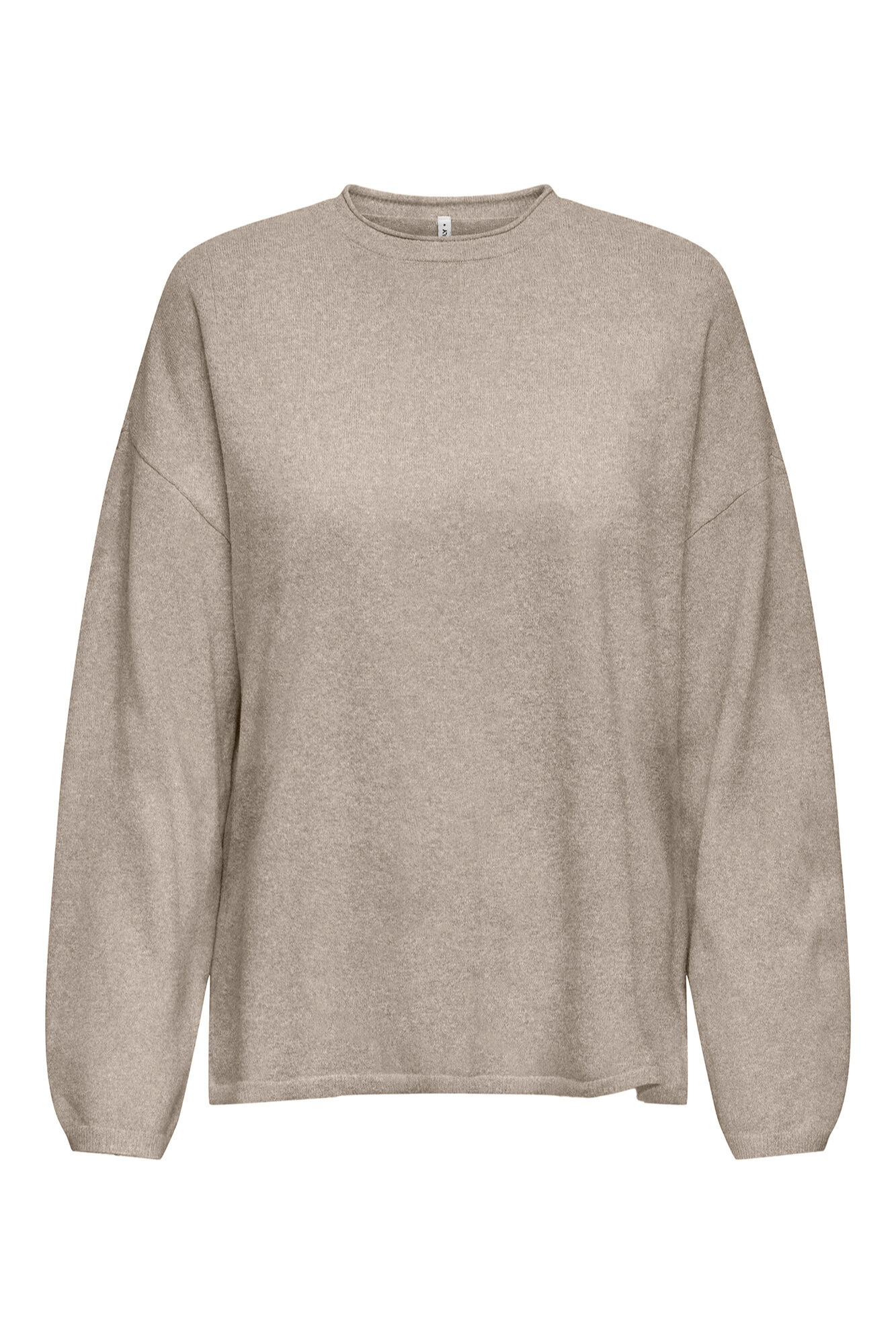 Only Su&eacute;ter de cuello redondo beige