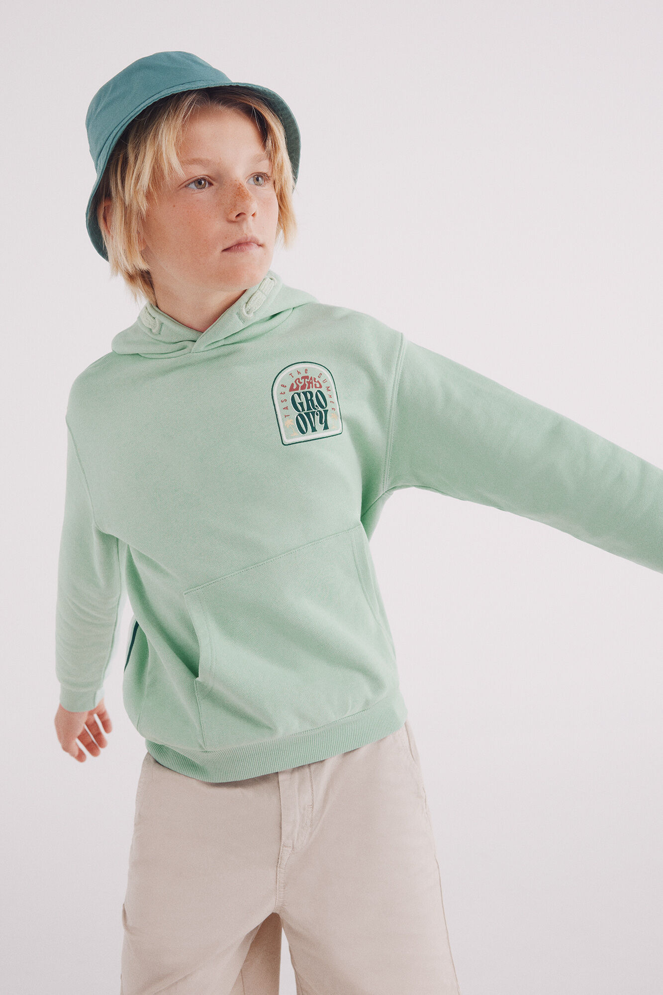 Springfield Kids Sudadera Groovy ni&ntilde;o verde