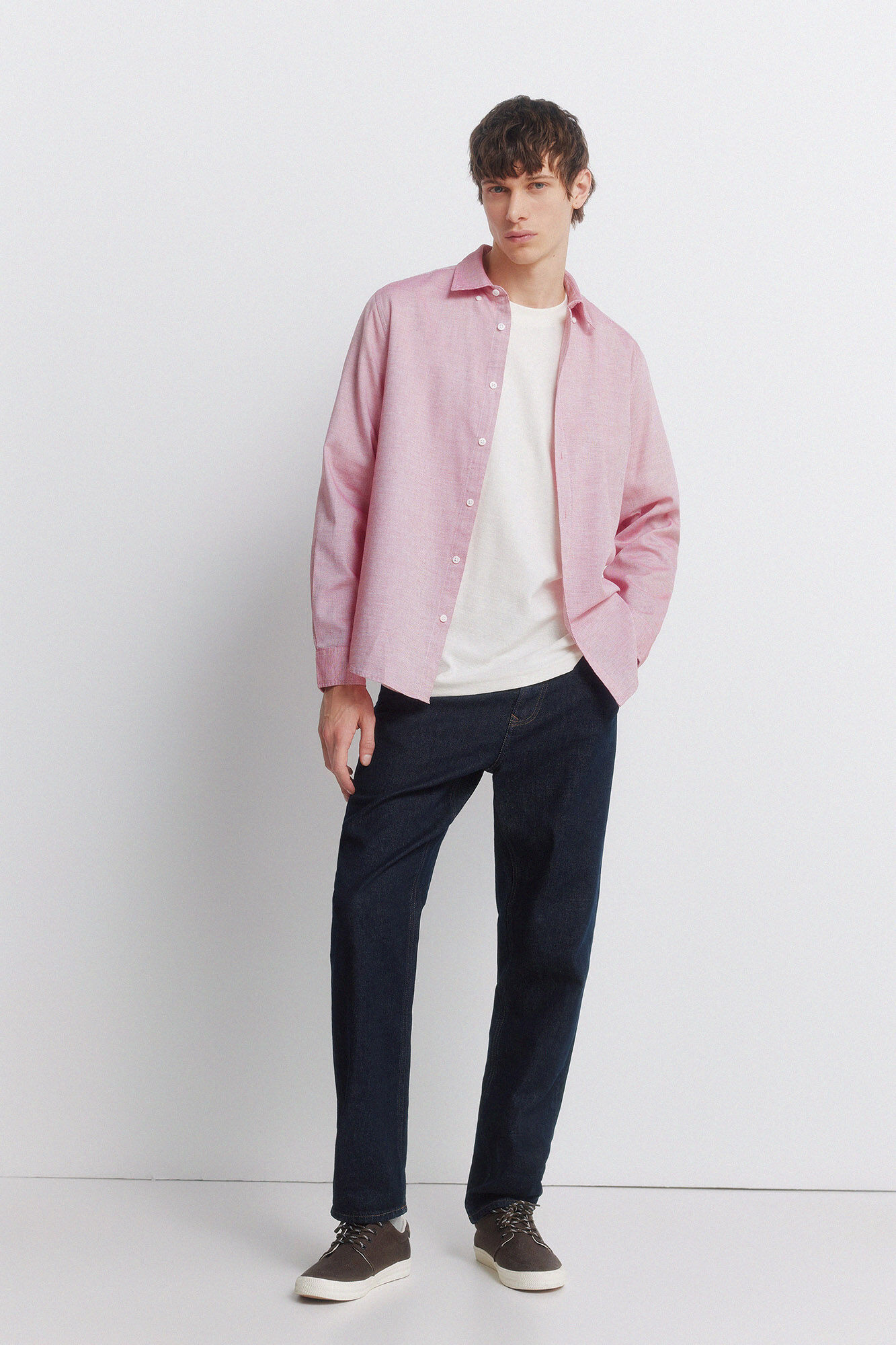 Springfield Camisa de estructura rojo