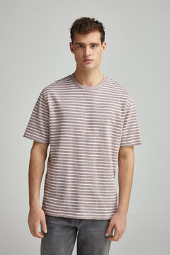 Springfield Playera raya estructura púrpura