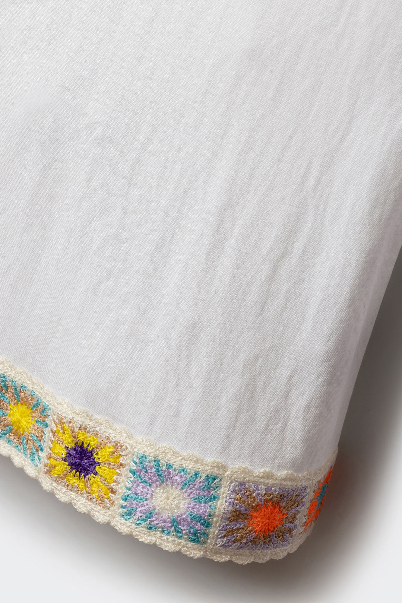 Springfield Kids Blusa de crochet multicolor para ni&ntilde;a blanco