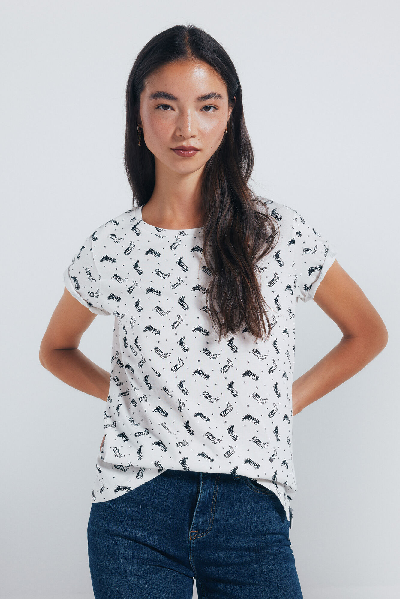 Springfield Playera estampada motivos peque&ntilde;os