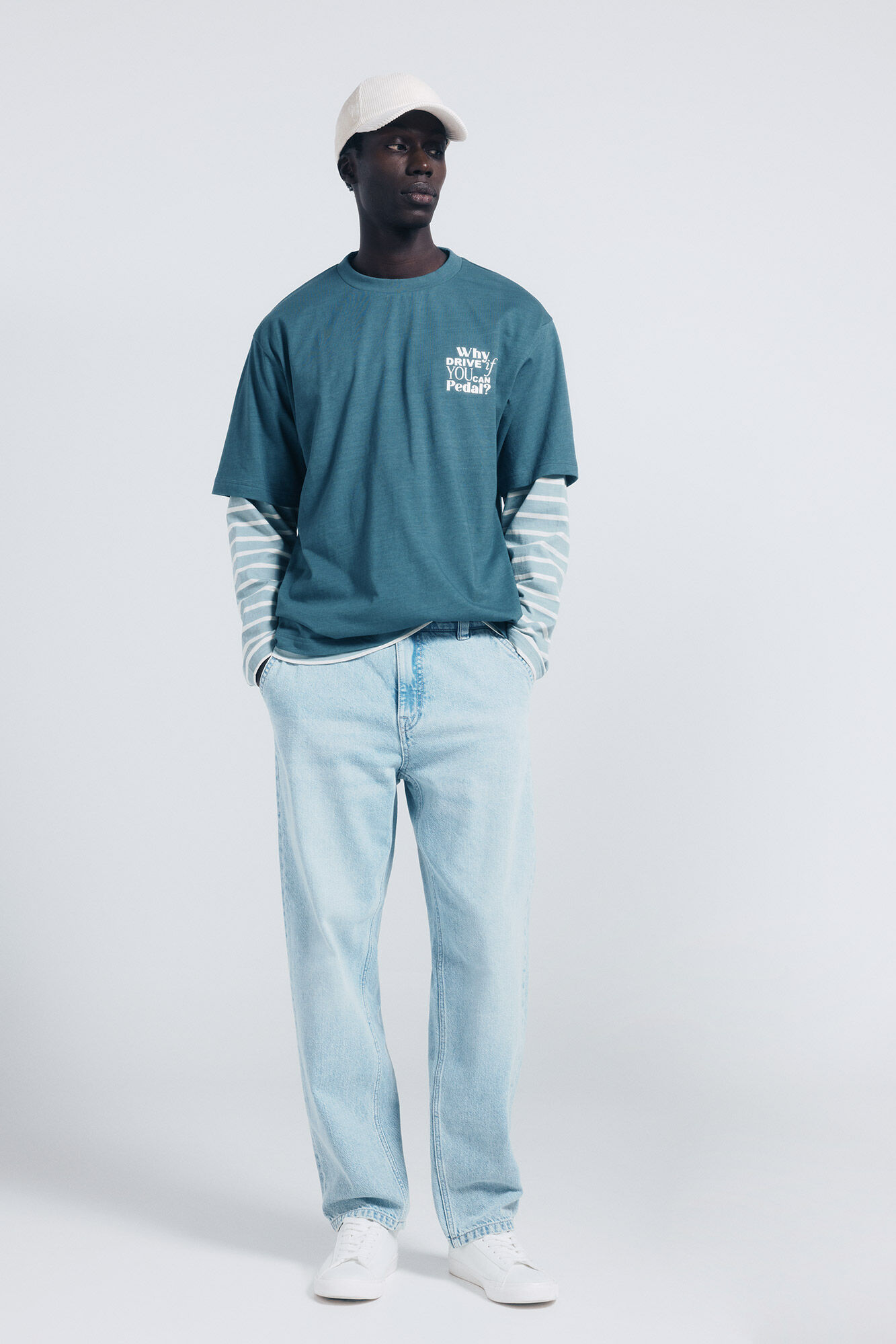 Springfield Camiseta you can pedal azul