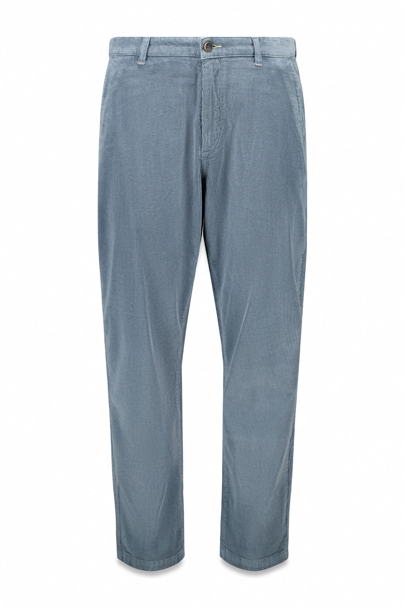 Springfield Pana chinos de pana lavada, c&oacute;modos y de corte entallado azul tinta