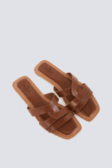 Springfield Sandalia de pala trenzada beige