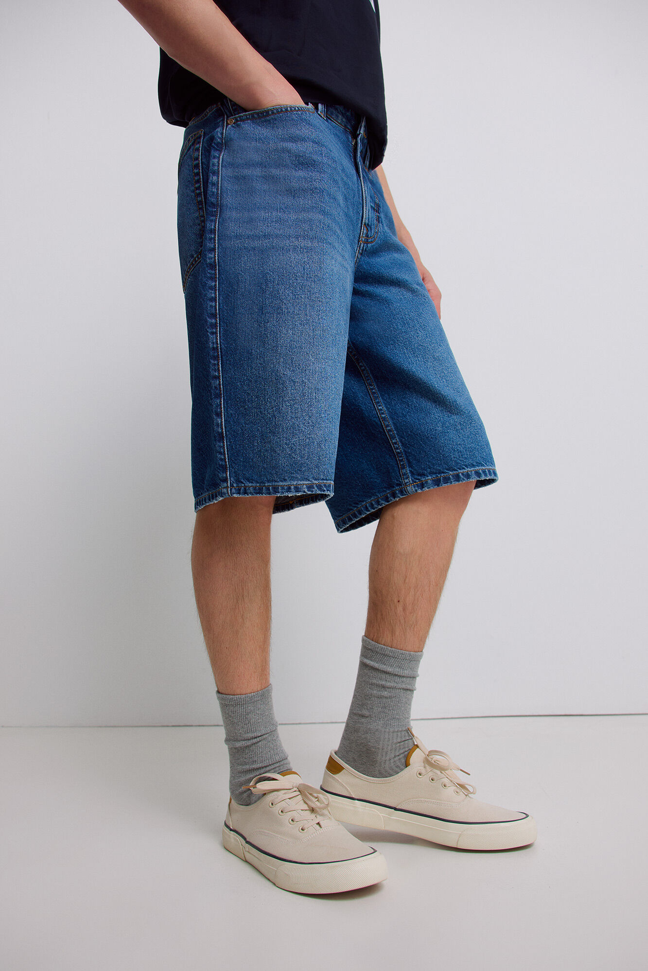 Springfield Bermudas de mezclilla baggy fit