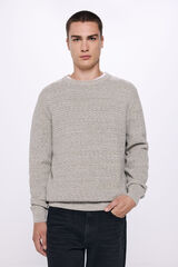 Springfield Suéter estructura torzal gris