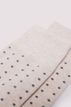 Springfield Calcetín jacquard lunares blanco