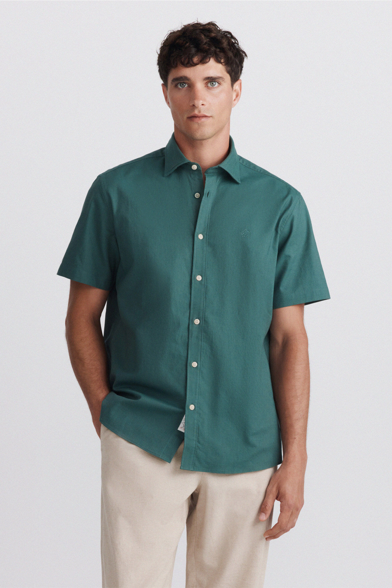 Springfield Camisa oxford de manga corta
