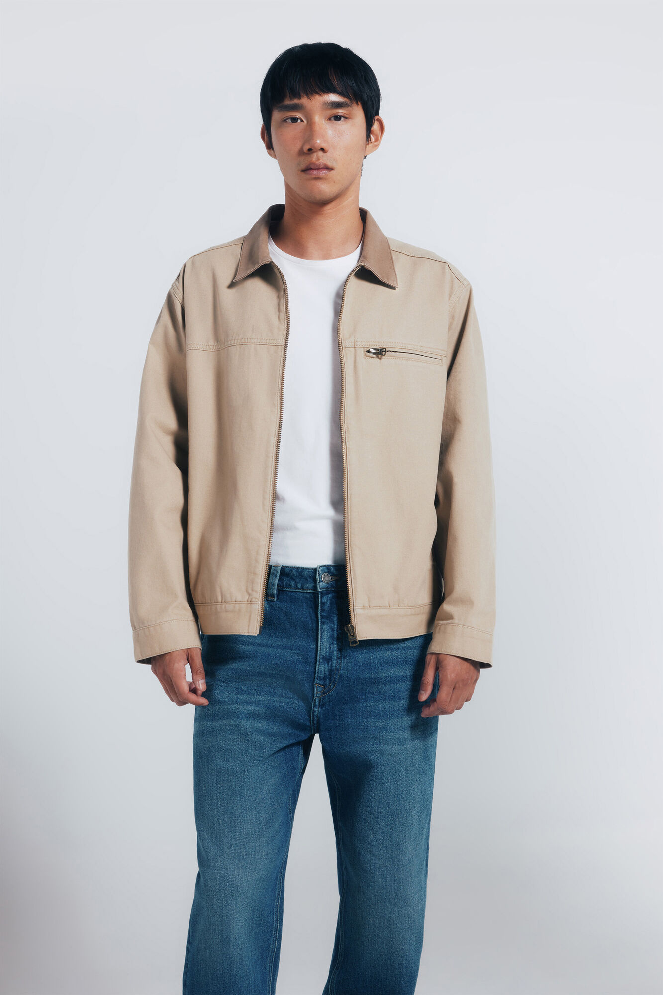 Springfield Jeans rectos te&ntilde;idos con lavado oscuro turquesa