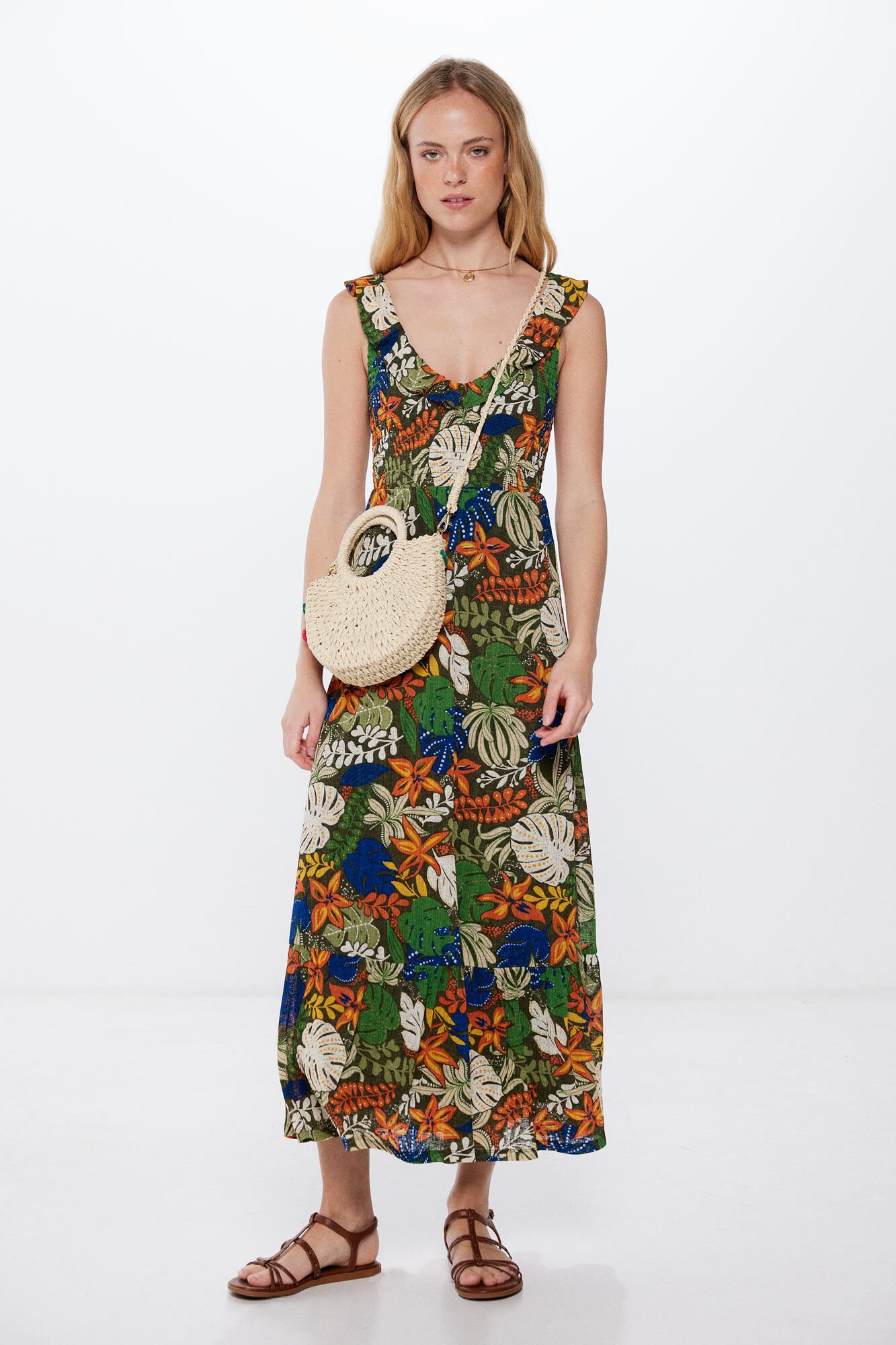 Vestido mujer springfield new arrivals