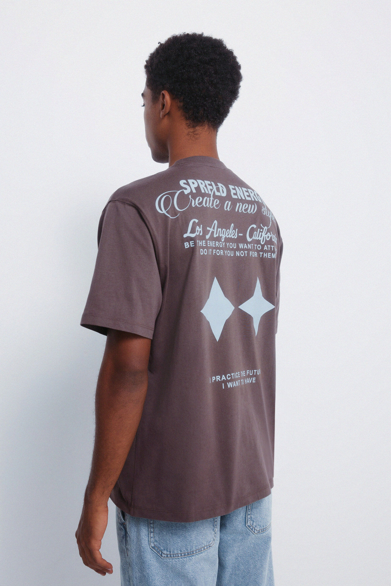 Springfield Playera Energy Stars caf&eacute;
