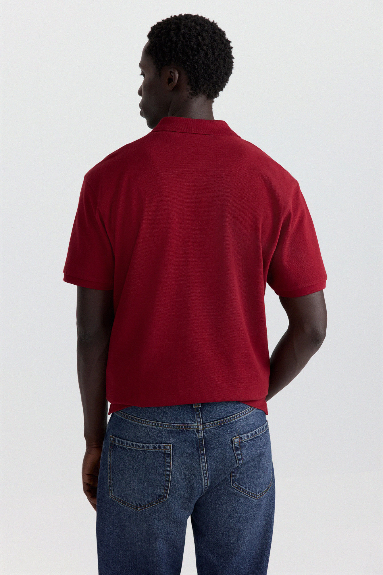 Springfield Polo de piqu&eacute; b&aacute;sico Springfield regular fit rojo