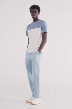 Springfield Playera color block marfil
