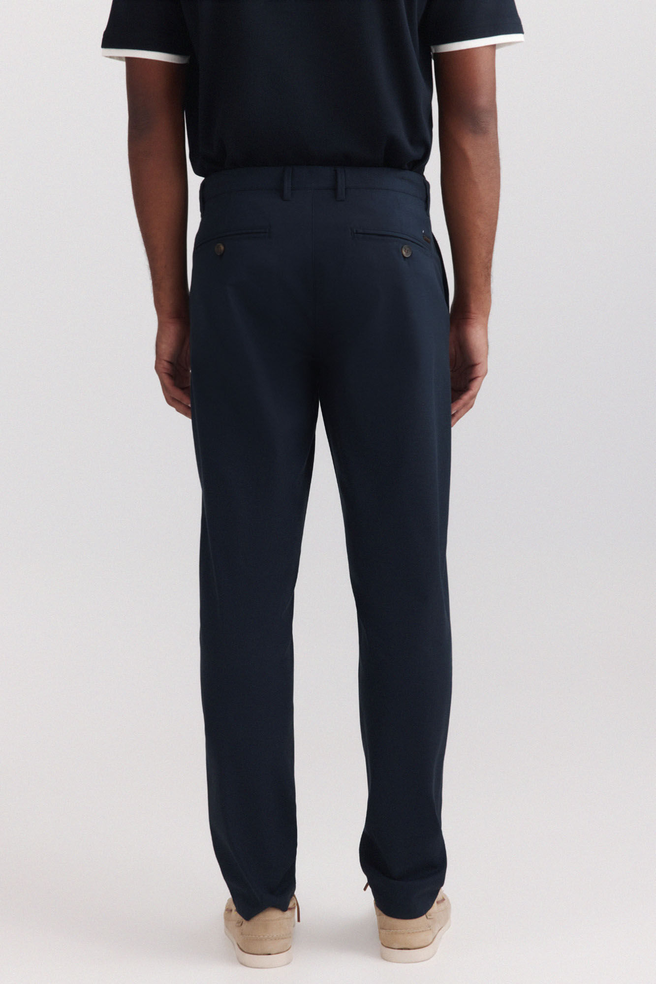 Springfield Pantal&oacute;n chino de estructura bicolor comfort fit azul