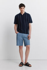 Springfield Bermudas ligeras de 5 bolsillos lavado regular fit azul