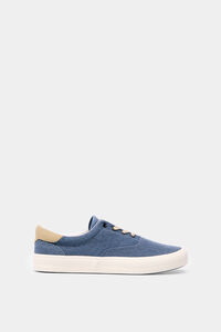 Springfield Zapatilla tejido algodón azulado