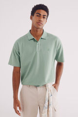Springfield Polo piqué boxy fit verde