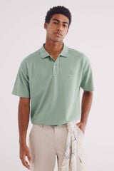 Springfield Polo piqué boxy fit verde