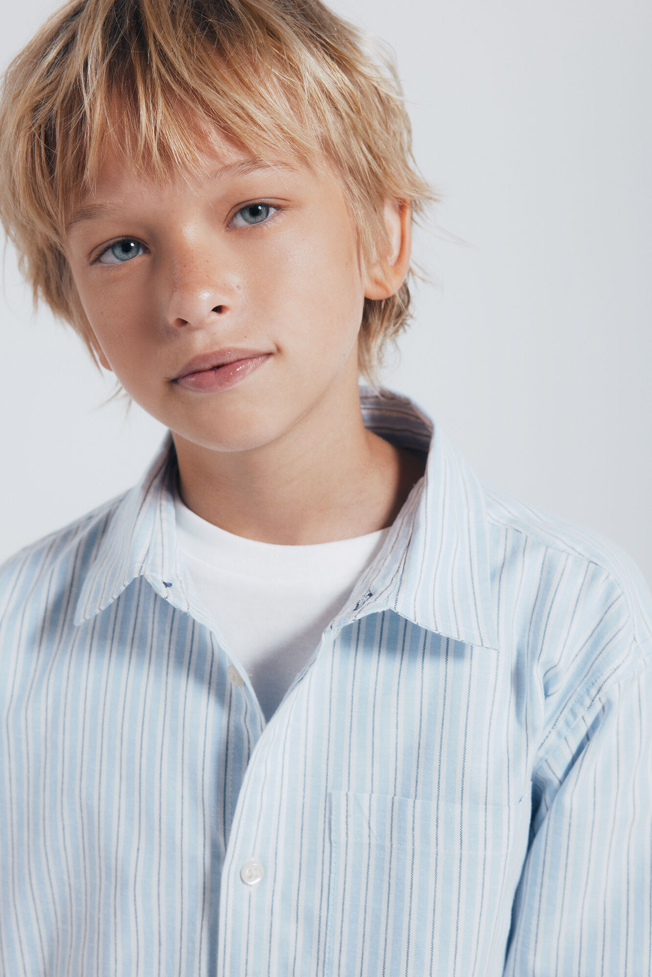 Springfield Kids Camisa raya fina azul ni&ntilde;o azul indigo