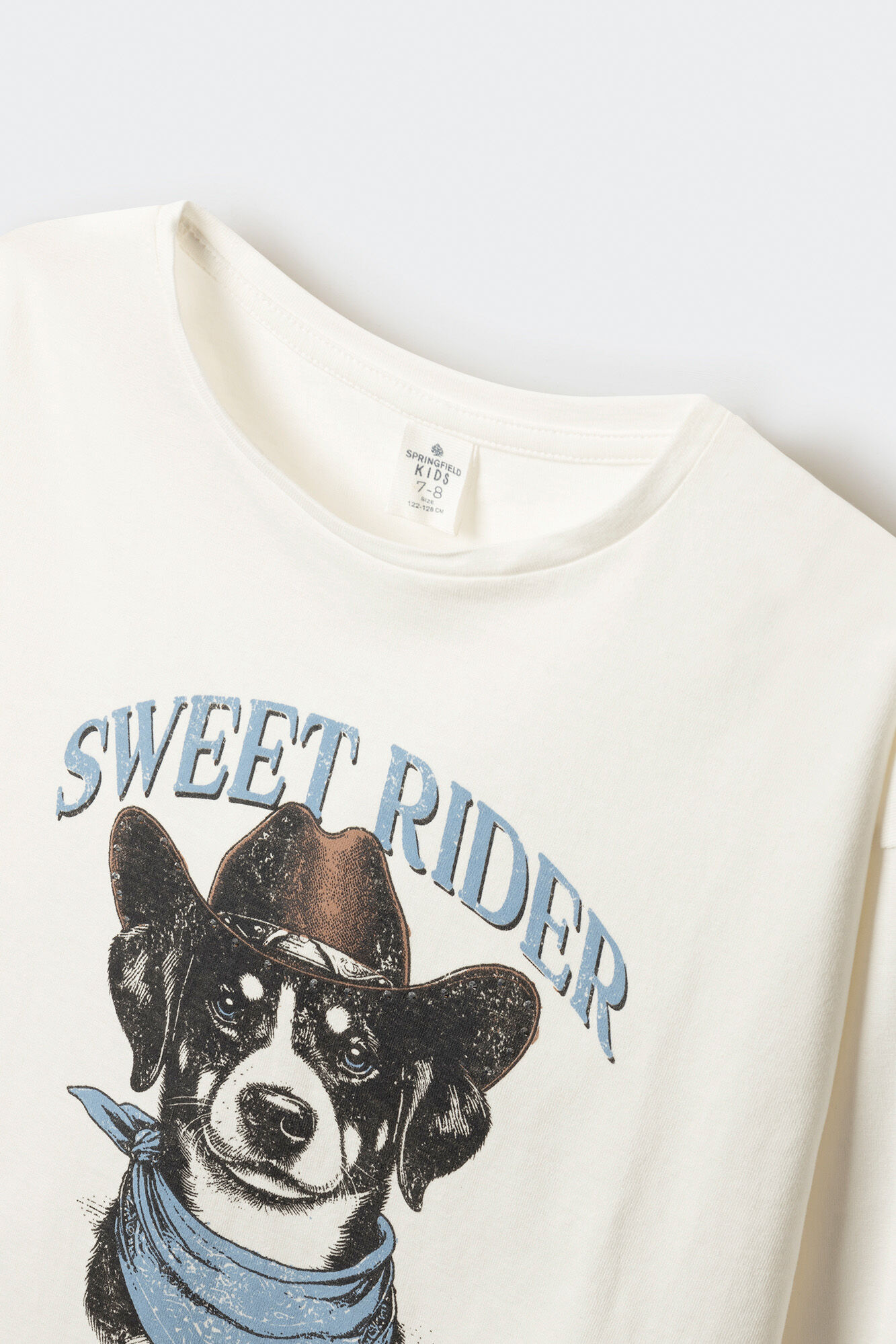 Springfield Kids Playera manga larga perro ni&ntilde;a beige