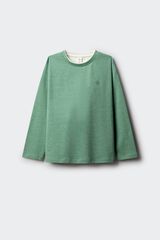 Springfield Kids Playera manga larga b&aacute;sica para ni&ntilde;o verde