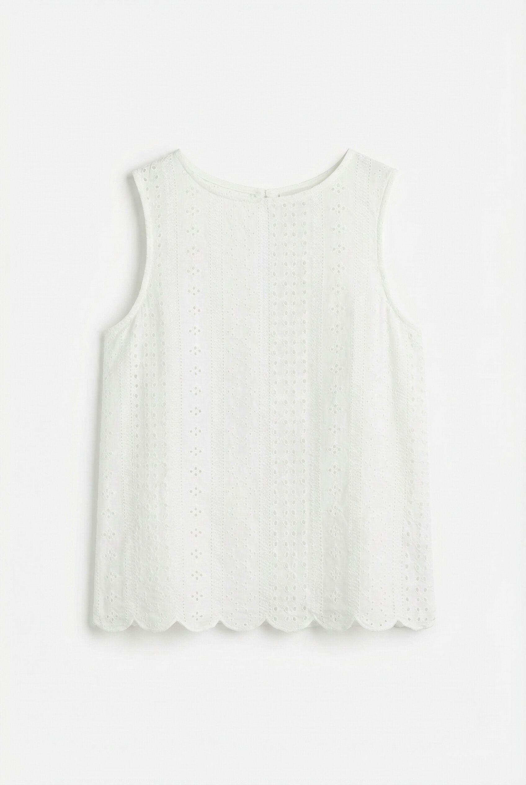 Springfield Playera de tirantes crochet marfil