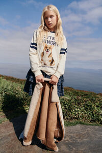 Springfield Kids Playera de manga larga de perro universitario para niña