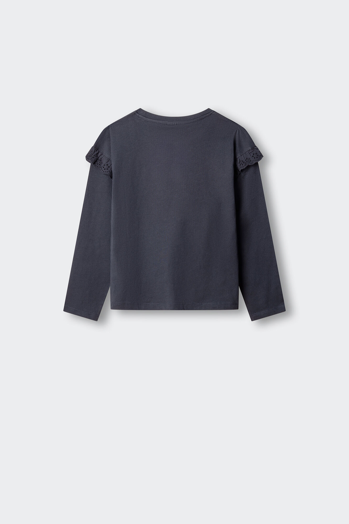 Springfield Kids Playera manga larga con volante para ni&ntilde;a