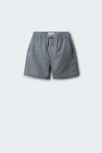 Springfield Bermuda lino niño azul