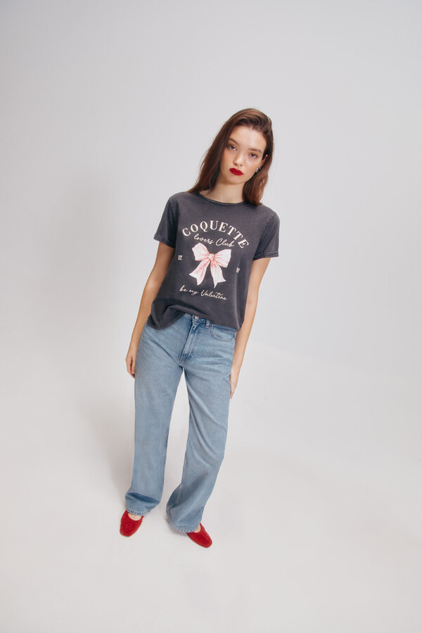 Springfield Playera "Coquette" gris