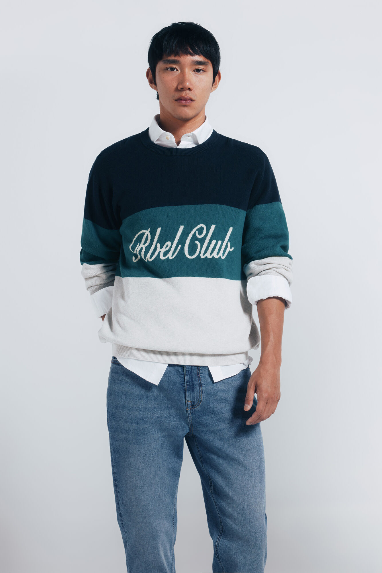 Springfield Jeans sobretintados slim fit turquesa