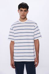 Springfield Playera rayas azul
