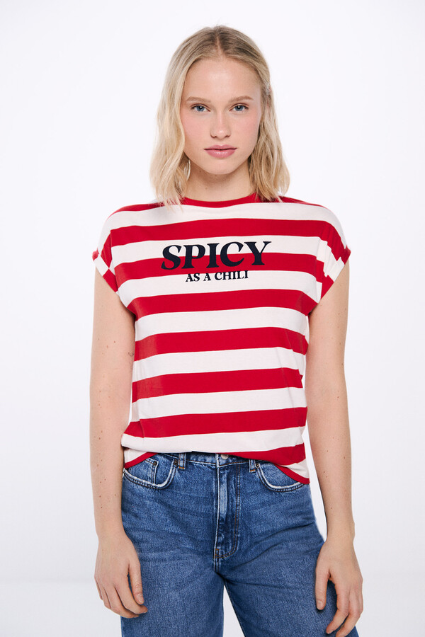 Springfield Playera "Spicy" rojo