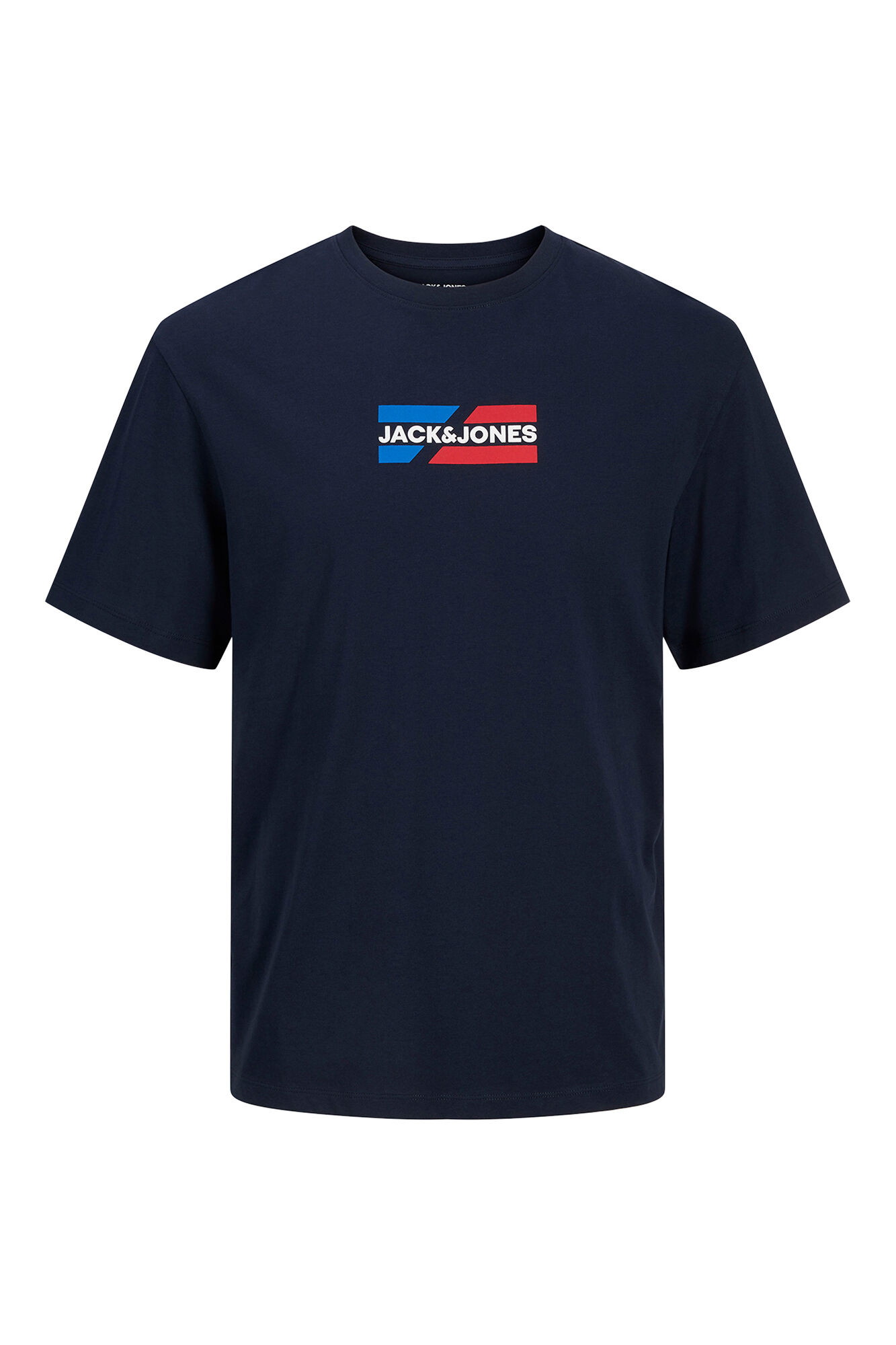 Jack & Jones Playera con logo frontal marino