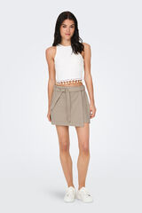 Only Falda corta wrap gris