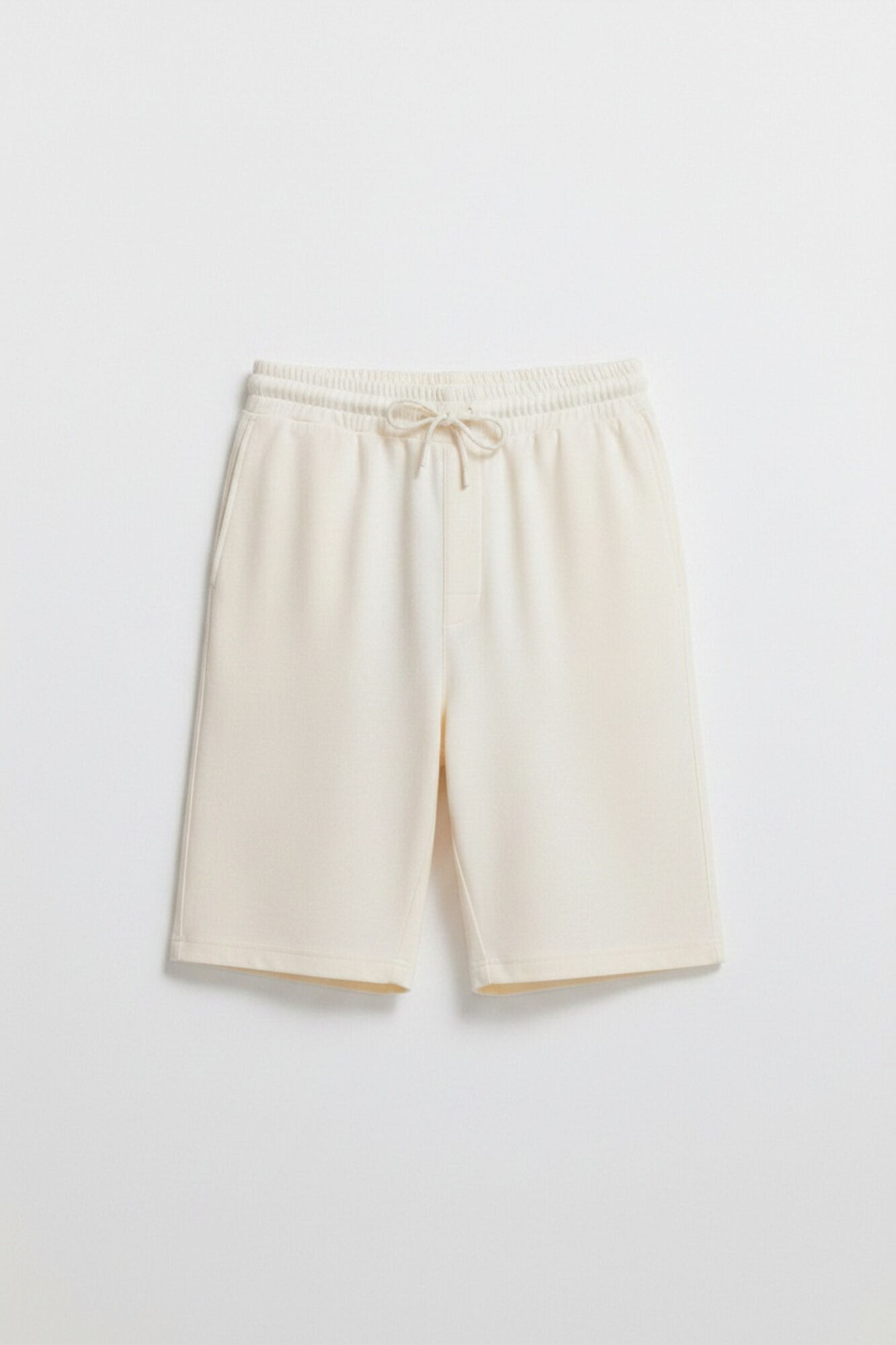 Springfield Bermudas de tela waffle blanco