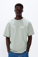 Springfield Playera slow sundays estampado verde