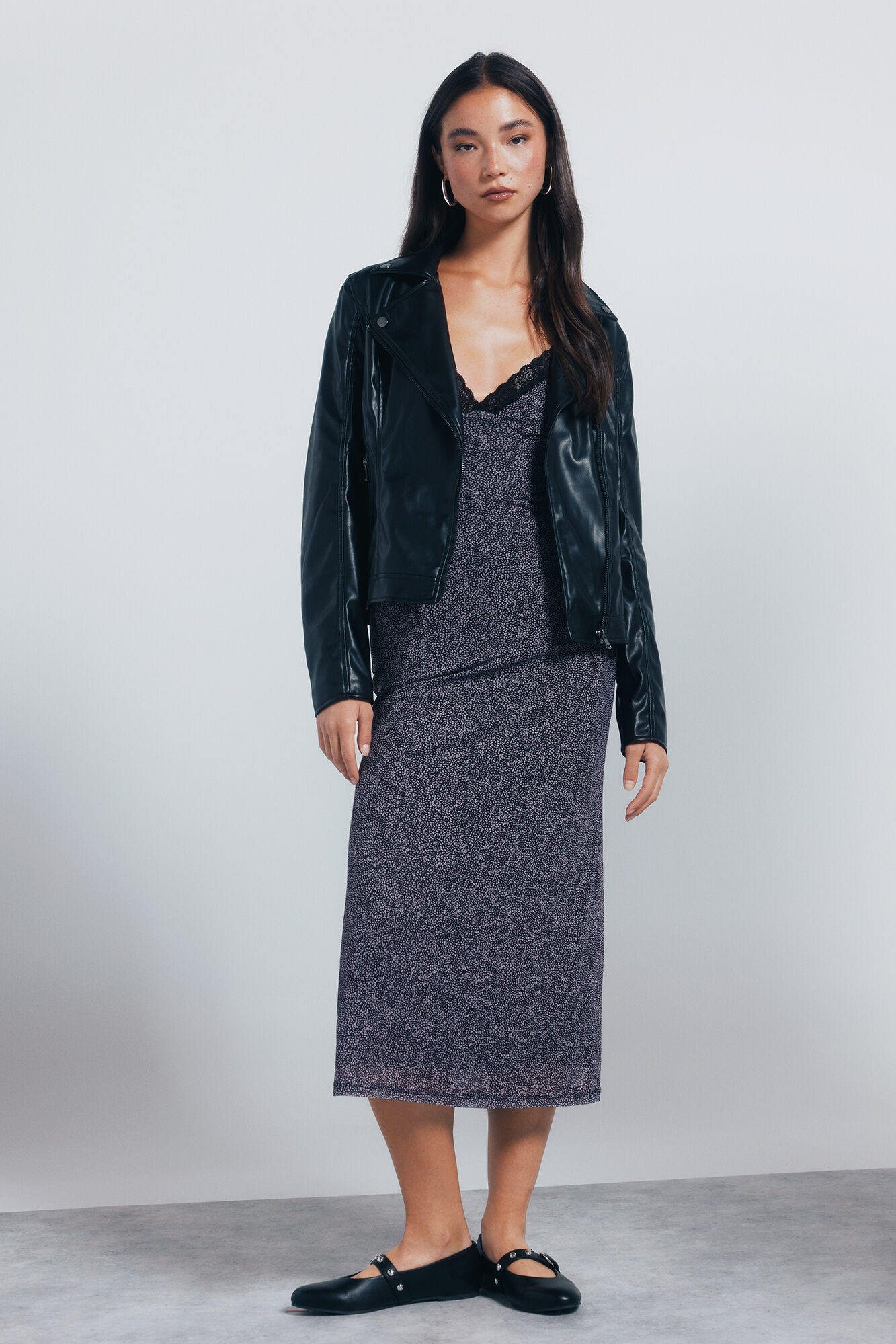 Springfield Chamarra motera  negro