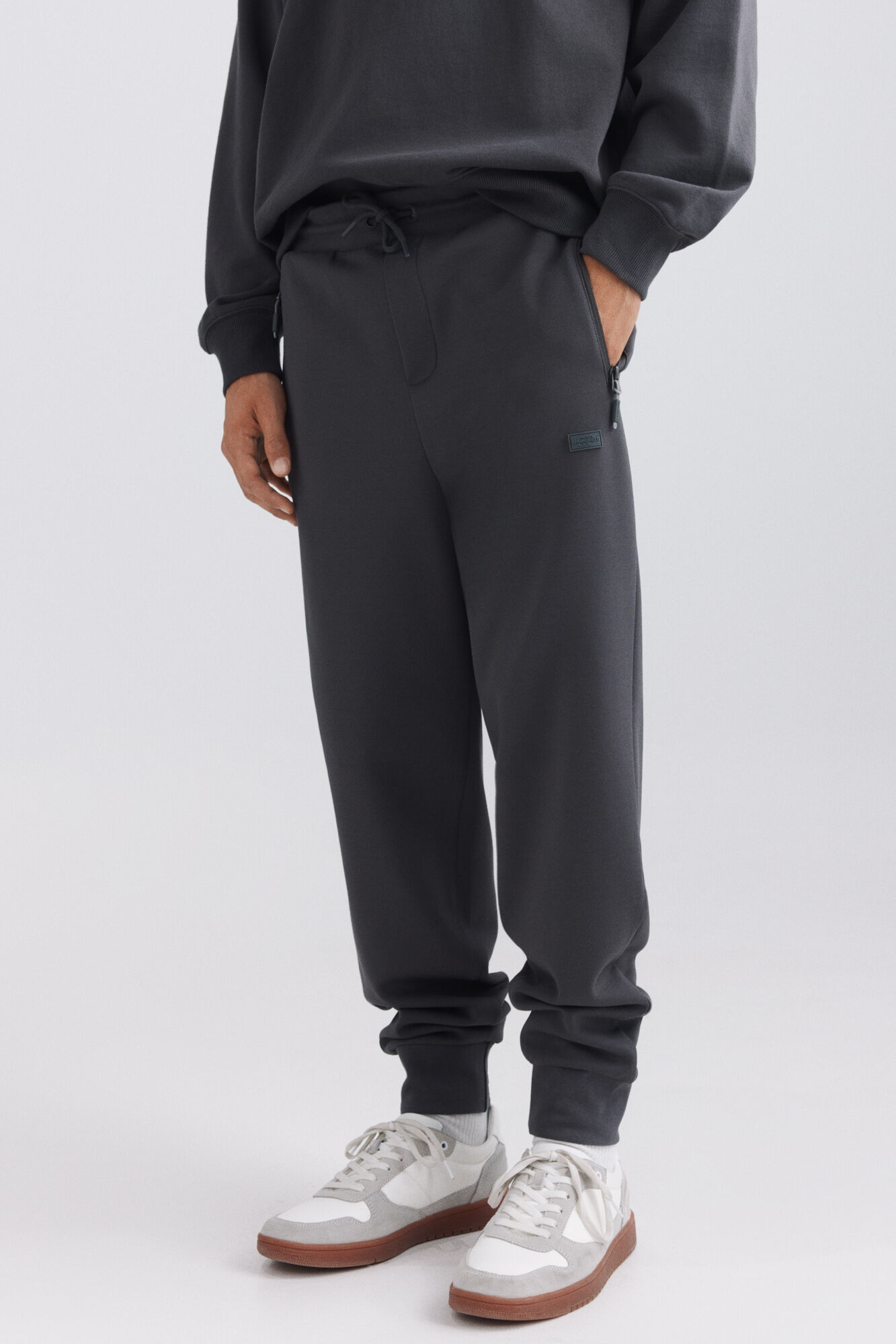 Springfield Jogger de tejido t&eacute;cnico gris