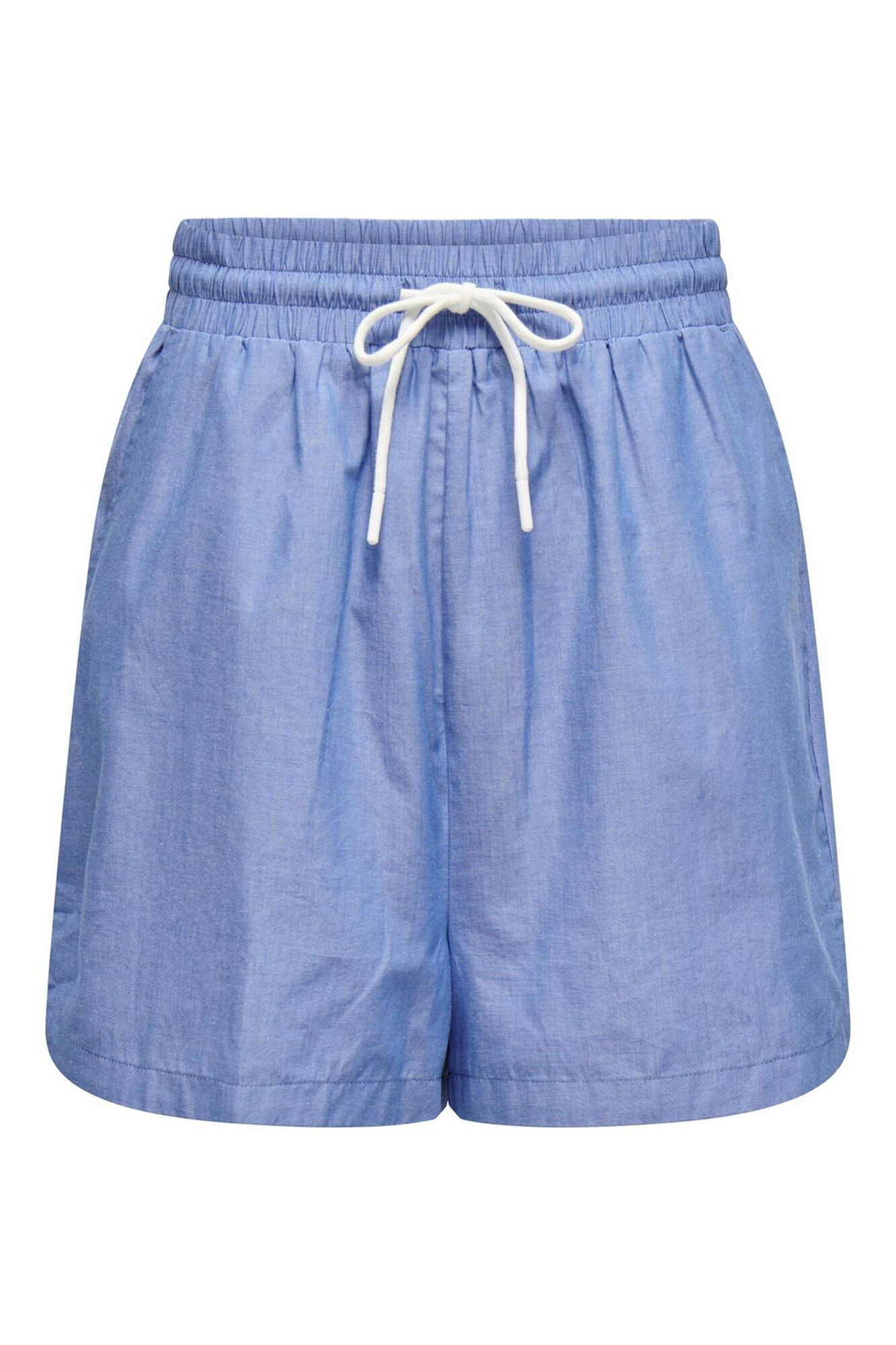 Only Shorts cintura ajustable azul indigo