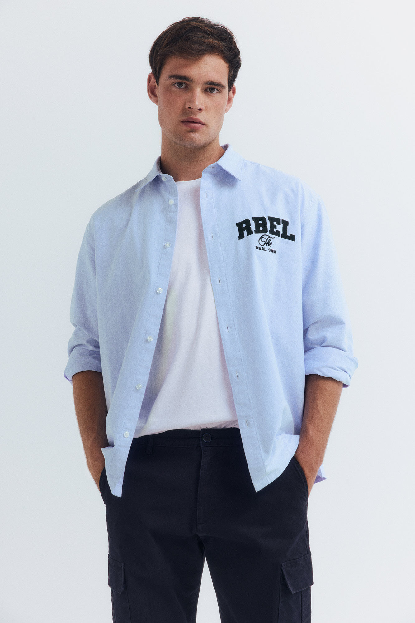 Springfield Pantal&oacute;n cargo slim fit marino