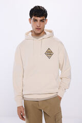 Springfield Sudadera capucha pareche étnico blanco