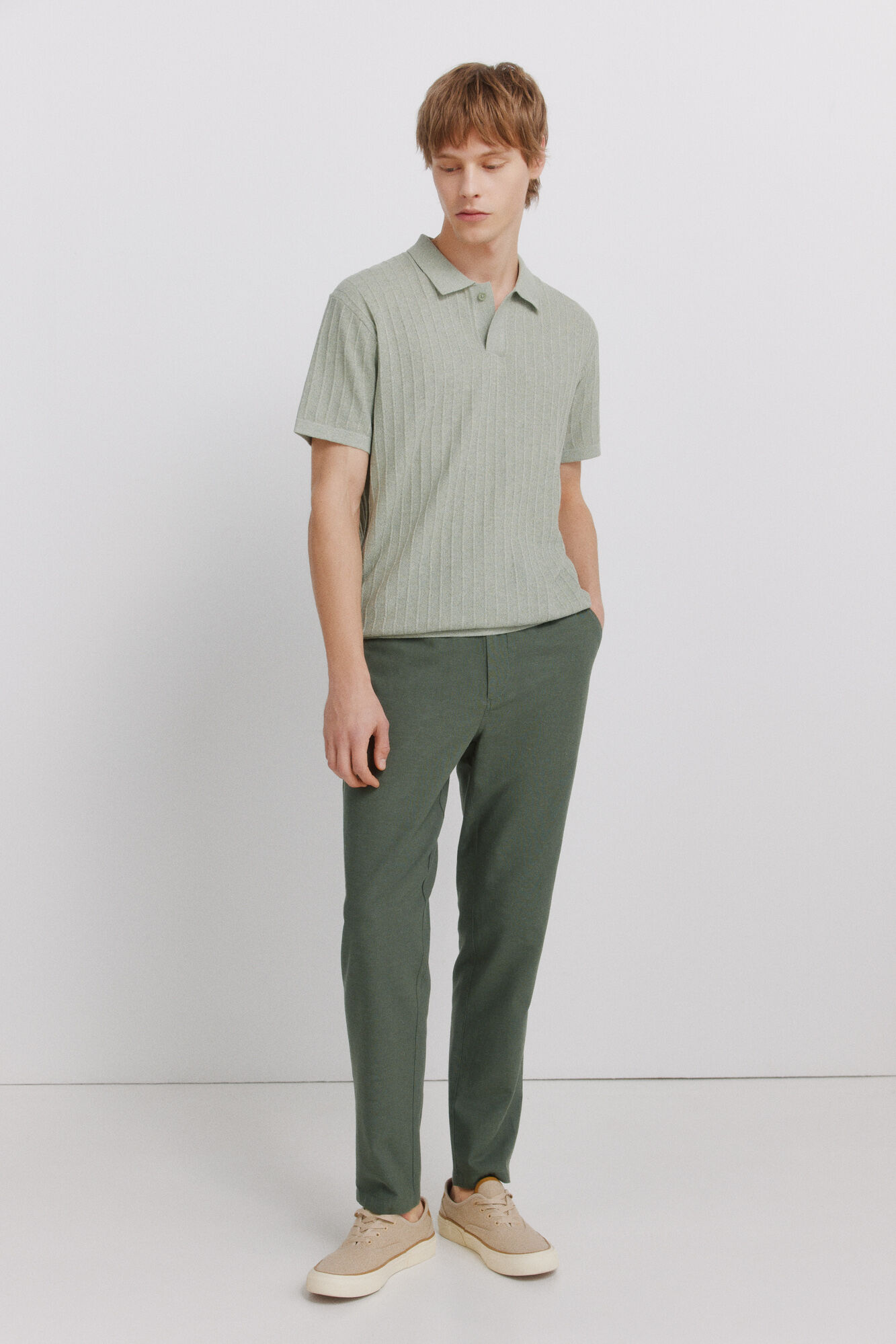 Springfield Polo b&aacute;sico con estructura verde