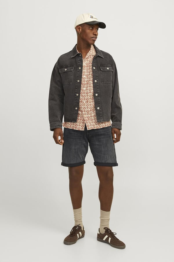 Jack & Jones Shorts de jean relaxed fit negro