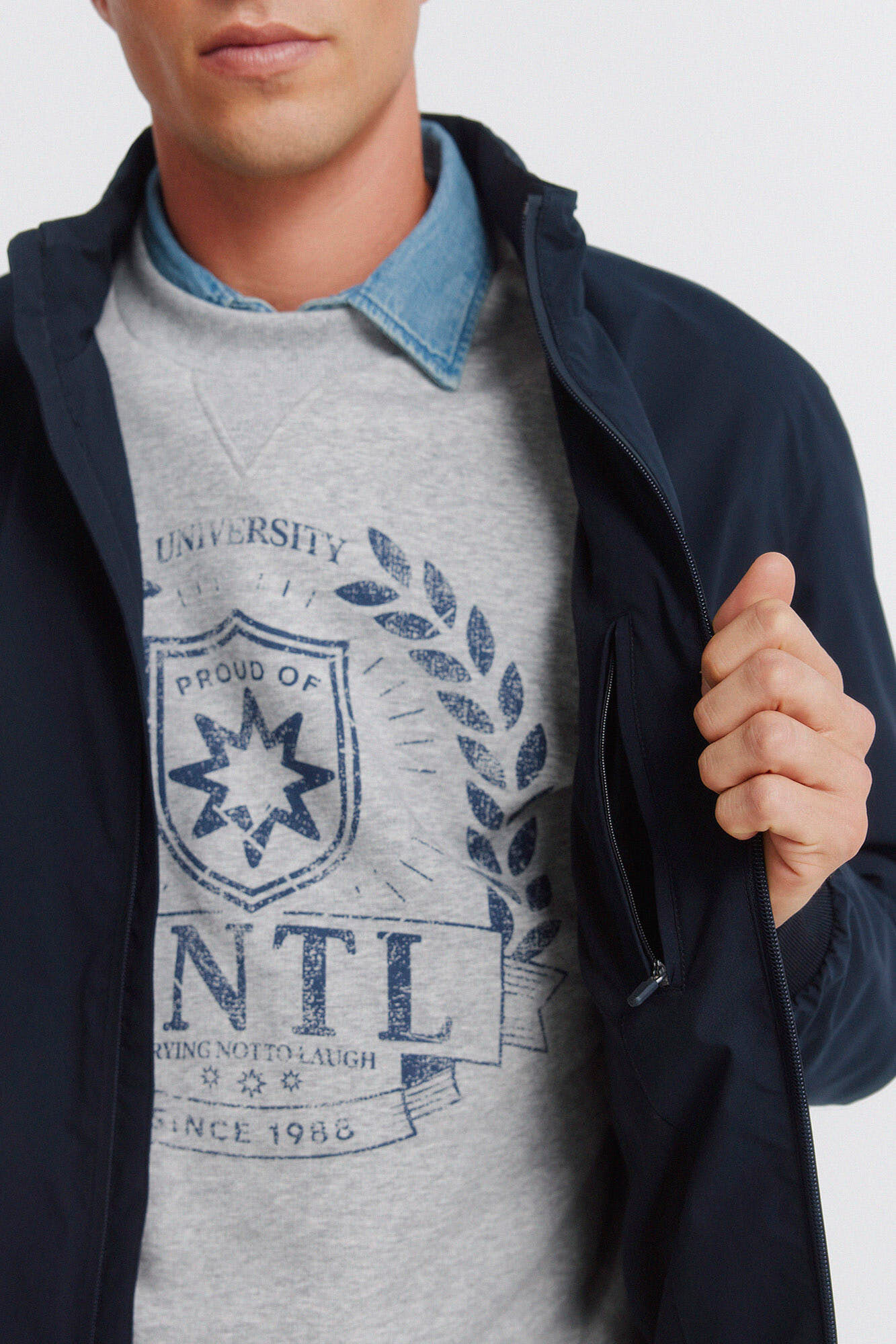 Springfield Chaqueta t&eacute;cnica azul