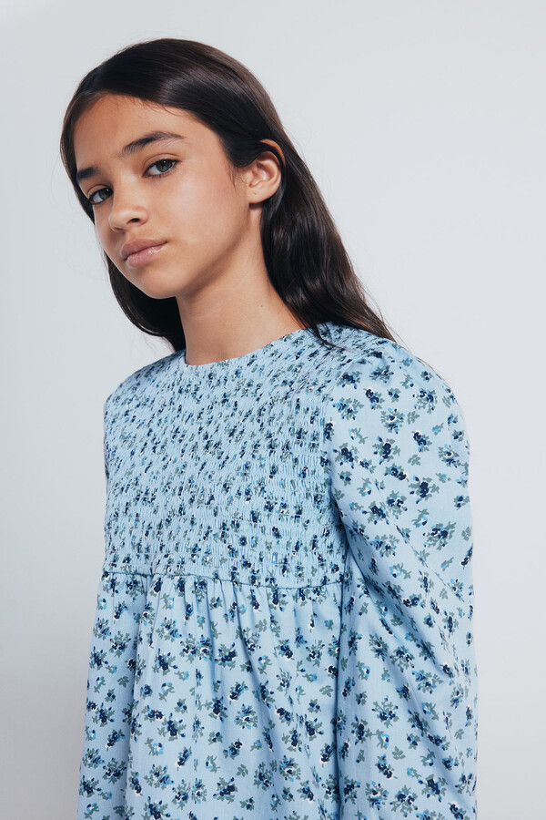 Springfield Kids Blusa manga larga niña azul